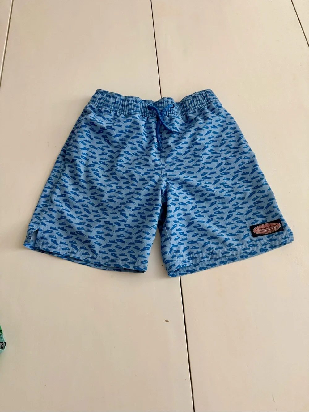 Two great vineyard vines, boys swim trunks